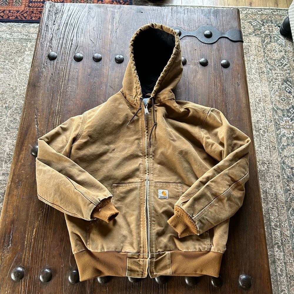Carhartt Men's Tan Hooded Jacket